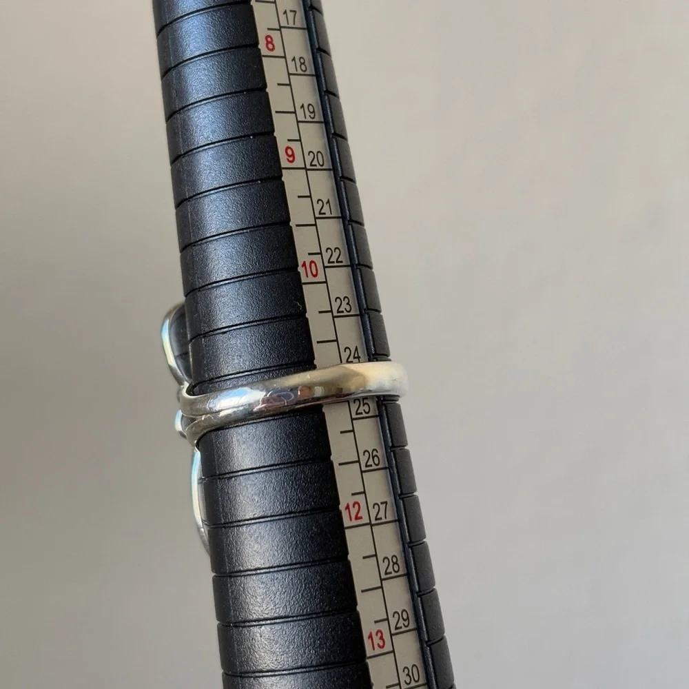 Sterling silver 925 and onyx ring, size 11